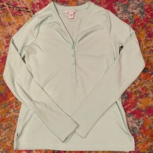 ATHLETA Light Green Ribbed Top